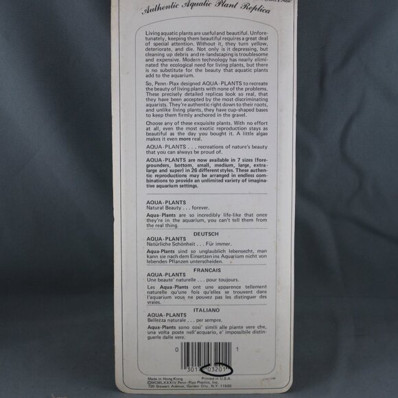 Vintage Aquarium Plant - Arrowhead by Penn Plax - New In Package - Picture 7 of 8